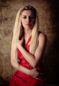 Portrait of beautiful young woman