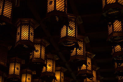 Full frame shot of illuminated building