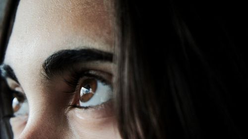 Close-up portrait of woman