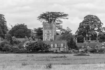 Built structure with trees in background