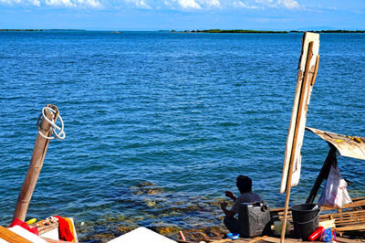 Scenic view of sea against sky