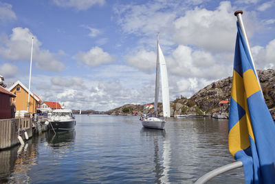 Boats on sea, bohuslan, sweden