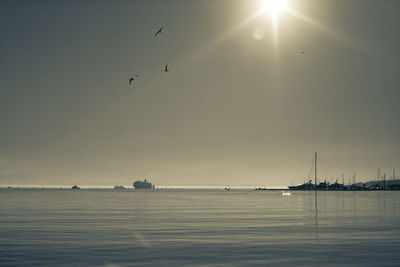 Scenic view of sea against sky