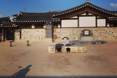 Low angle view of historical building