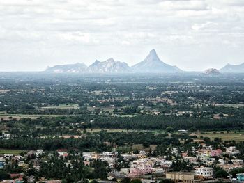 Aerial view of city