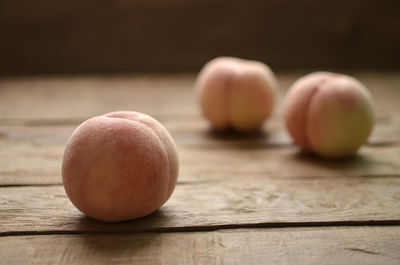 Close-up of fruits on table