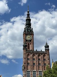 Low angle view of building against sky