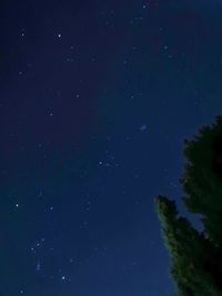 Low angle view of star field at night