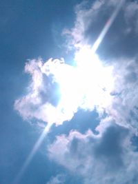 Low angle view of clouds in sky