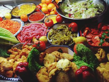 Close-up of multi colored vegetables