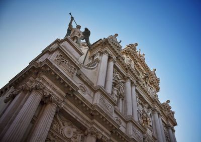 Low angle view of statue