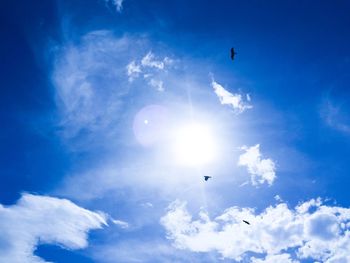 Low angle view of cloudy sky