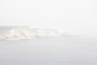 Scenic view of cloudy sky over sea