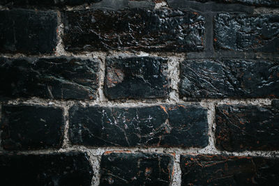 Close-up of stone wall