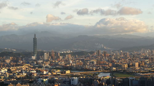 Aerial view of a city