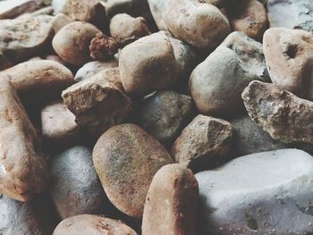 Full frame shot of pebbles