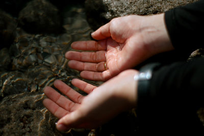 Close-up of hand