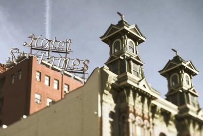 Low angle view of church