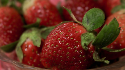 Full frame shot of strawberries