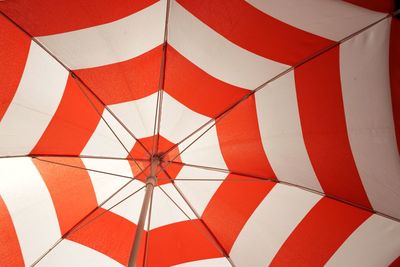 Full frame shot of patterned beach umbrella 