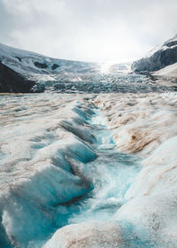 Scenic view of glacier