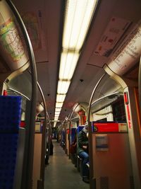 Interior of train