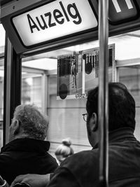 People traveling in tram