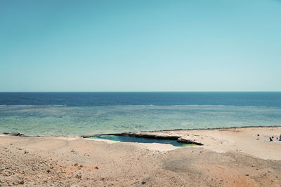 Meteor hole in sea 