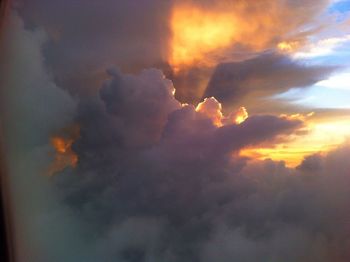 Low angle view of cloudy sky