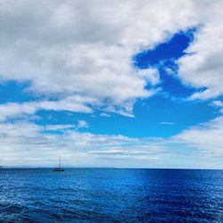 Scenic view of calm sea against sky