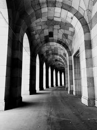 Empty corridor of building