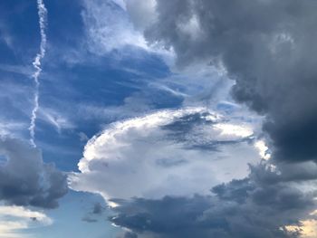 Low angle view of clouds in sky