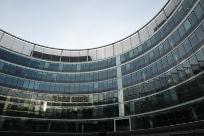 Low angle view of spiral staircase