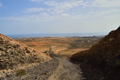 Scenic view of landscape against sky