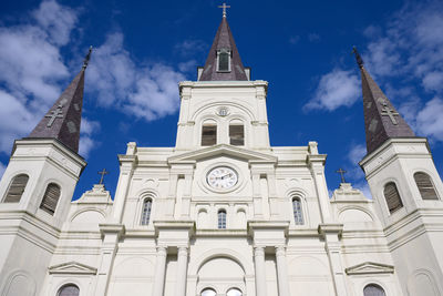 Low angle view of building against sky