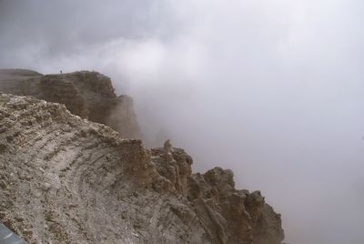 Scenic view of rocky mountains against sky