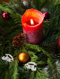 Close-up of christmas decoration