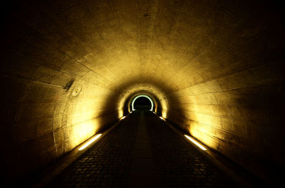 Illuminated tunnel