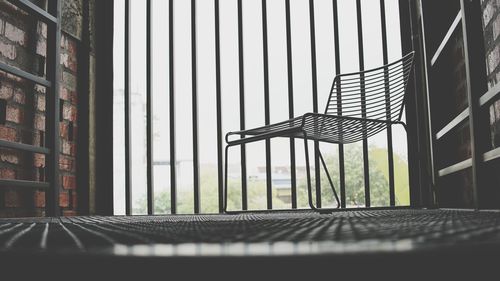 View of empty chairs in building