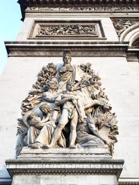 Low angle view of statue