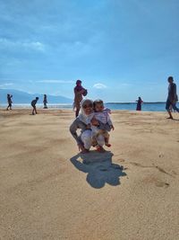 Group of people on beach