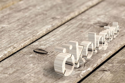 Close-up of wooden planks