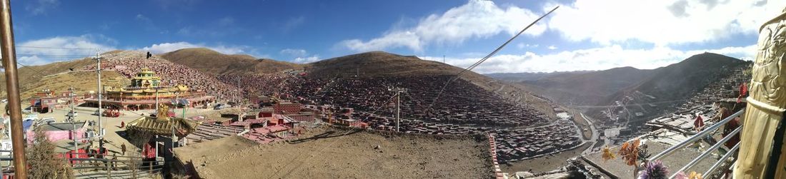 Panoramic view of landscape against sky