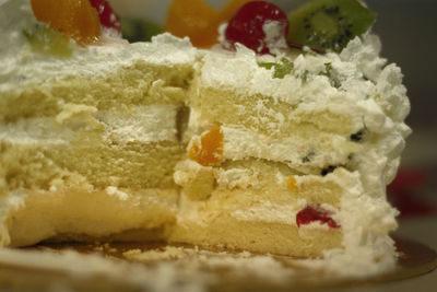 Close-up of bread in plate