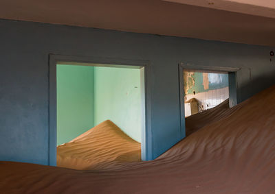 Sand in abandoned rooms