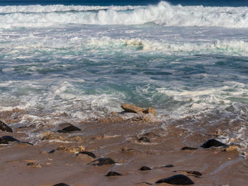 View of sea waves