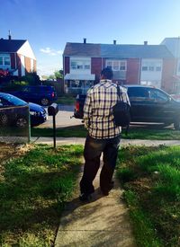 View of woman in park