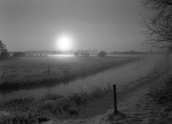 View of calm countryside landscape