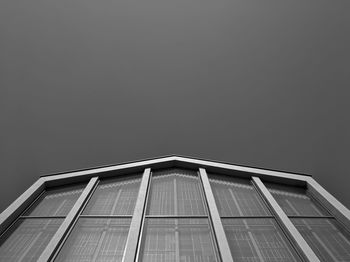 Low angle view of building against clear sky