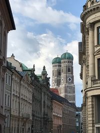 Low angle view of cathedral against sky in city